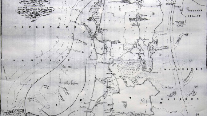 1864 Map of Hayling Island
