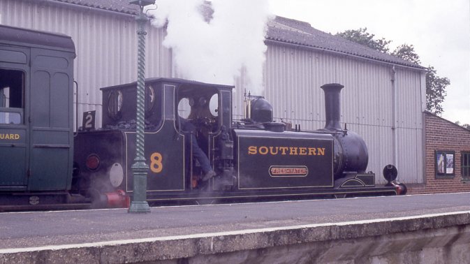 46 ‘Newington’ as Southern Railway W8 ‘Freshwater’ on the Isle of Wight Steam Railway.